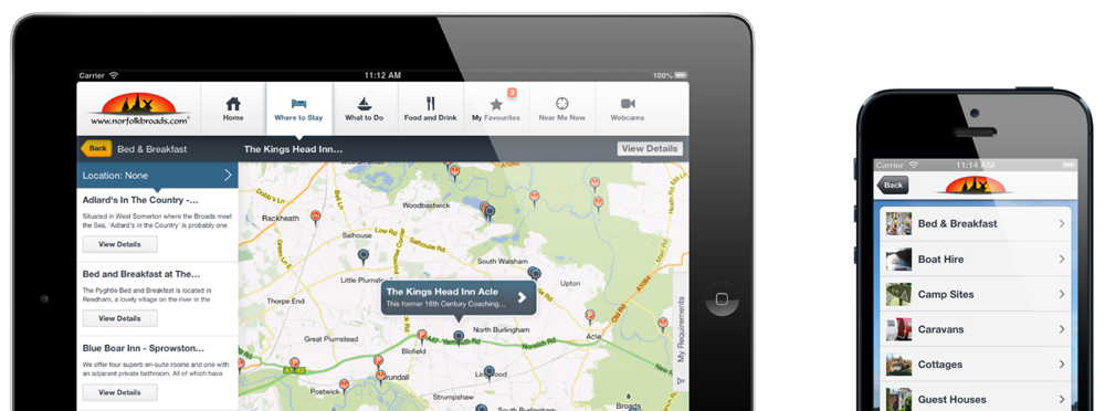 The Norfolk Broads App on iPhone & iPad The Norfolk Broads App on iPhone & iPad